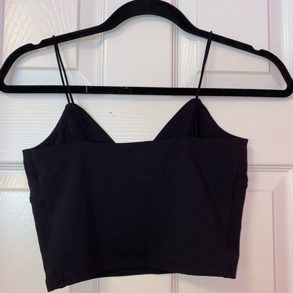 Garage black cropped tank top - Picture 2 of 3
